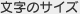 文字サイズ